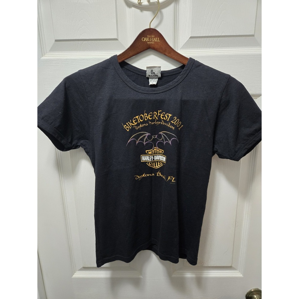 Vintage Harley-Davidson Biketoberfest 2001 Shirt Size Womens L Daytona Petite